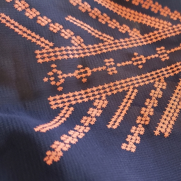 (2 for $10) Sheer Loose Tribal Print Rue 21 Blouse - Picture 3 of 5